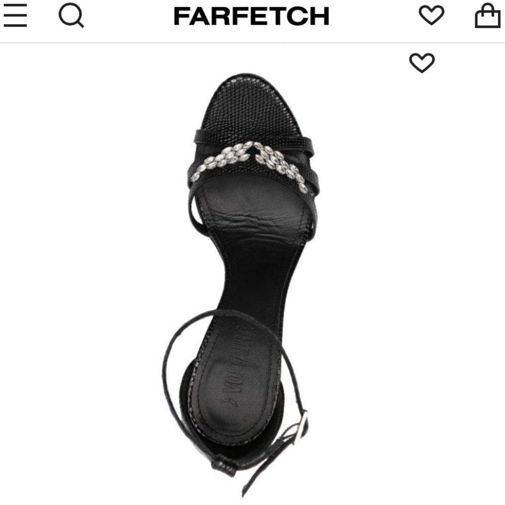 NWT ZADIG and VOLTAIRE Leather Amee Crystal Wing Court Shoe Strappy heel Sandal